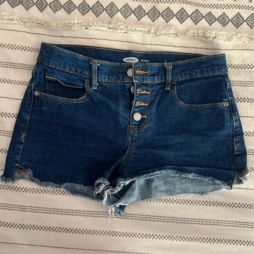 Button front shorts